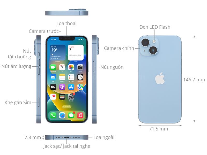 Thiết kế Apple iPhone 14 2022