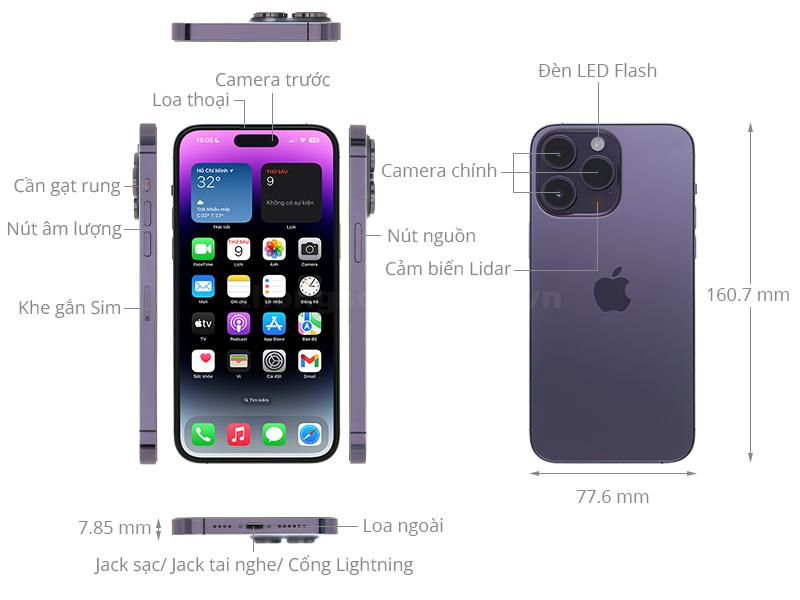 Thiết kế Apple iPhone 14 Pro Max 2022