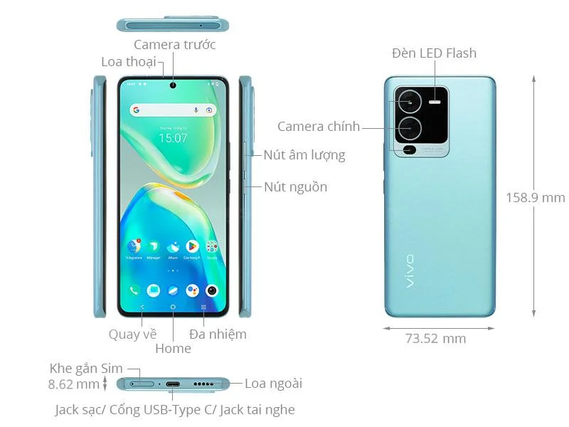 Thiết kế Vivo V25 Pro 5G 2022