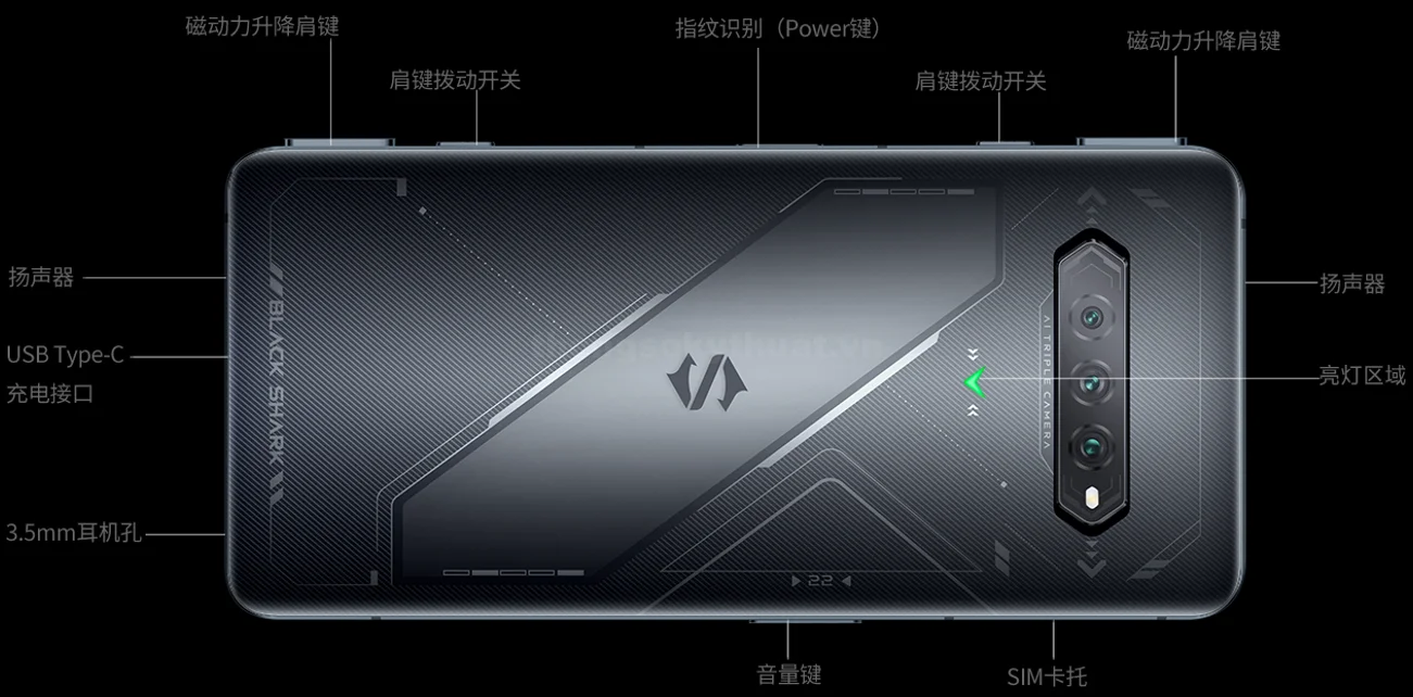 Thiết kế Xiaomi Black Shark 5 RS 2022